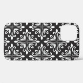 Coques Case-Mate iPhone Élégant Damas : Art déco floral (Verso (horizontal))