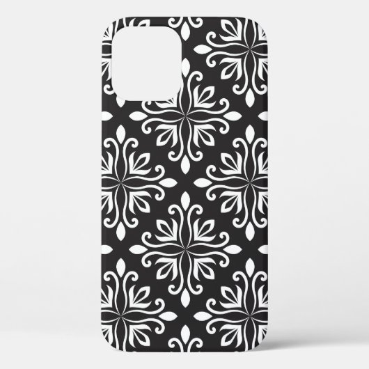 Coques Case-Mate iPhone Élégant Damas : Art déco floral (Verso)