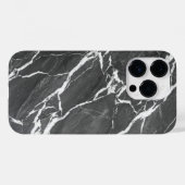 Coques Case-Mate iPhone Elegant Dark Grey Marble Texture iPhone Case (Verso (horizontal))
