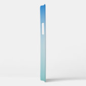 Coques Case-Mate iPhone Élégant dégradé de bleu clair et blanc (Verso / Droite)