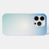 Coques Case-Mate iPhone Élégant dégradé de bleu clair et blanc (Verso (horizontal))