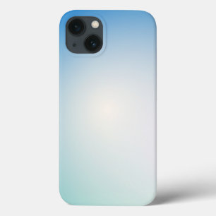 Case-Mate iPhone Case Élégant dégradé de bleu clair et blanc