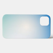 Coques Case-Mate iPhone Élégant dégradé de bleu clair et blanc (Verso (horizontal))