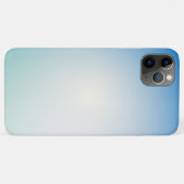 Coques Case-Mate iPhone Élégant dégradé de bleu clair et blanc (Dos (Horizontal))
