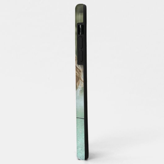 Coques Case-Mate iPhone Elégant dégradé moderne menthe vert parties scinti (Dos/Gauche)