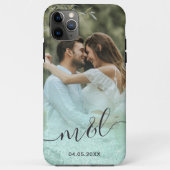 Coques Case-Mate iPhone Elégant dégradé moderne menthe vert parties scinti (Dos)