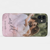 Coques Case-Mate iPhone Elégant dégradé moderne rose or parties scintillan (Dos (Horizontal))