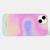 Coques Case-Mate iPhone Élégant dégradé Parties scintillant spirale Hologr (Verso (horizontal))