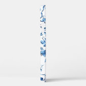 Coques Case-Mate iPhone Elegant Delft Blue et White Floral (Verso / Droite)