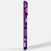 Coques Case-Mate iPhone Élégant diamants de pierres précieuses violettes (Verso / Droite)