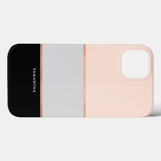 Coques Case-Mate iPhone Élégant élégant Motif de style moderne (Verso (horizontal))