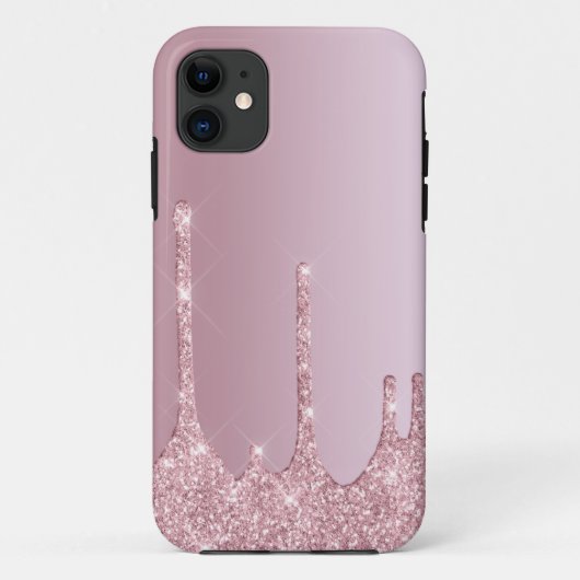Coques Case-Mate iPhone Élégant élégant rose rose rose parties scintillant (Dos)