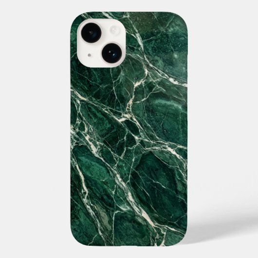 Coques Case-Mate iPhone Elegant Emerald Green Marble Texture iPhone Case (Verso)