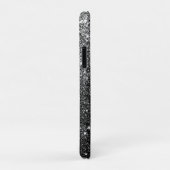 Coques Case-Mate iPhone Elégant Faux Black Parties scintillant Luxe (Dos/Droite)