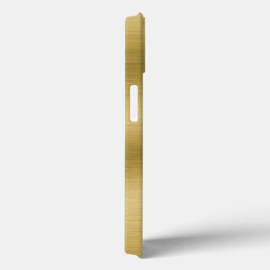 Coques Case-Mate iPhone Elégant Faux Brossé Or (Verso / Droite)