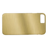 Coques Case-Mate iPhone Elégant Faux Brossé Or (Dos (Horizontal))