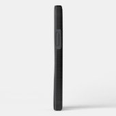 Coques Case-Mate iPhone Élégant Faux Noirs Brossé Monogramme métallique (Verso / Droite)