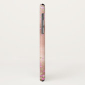 Coques Case-Mate iPhone Elégant Faux Rose Gold Foil Personnalisé (Dos/Gauche)