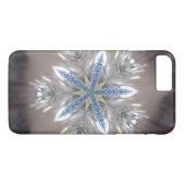 Coques Case-Mate iPhone Élégant Festif Star de Noël Bleu brillant Blanc (Dos (Horizontal))