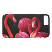 Coques Case-Mate iPhone Élégant flamant rose (Dos (Horizontal))