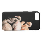Coques Case-Mate iPhone Élégant flamant rose (Dos (Horizontal))