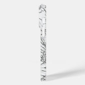 Coques Case-Mate iPhone Élégant Fleur sauvage blanc et noir (Verso / Gauche)