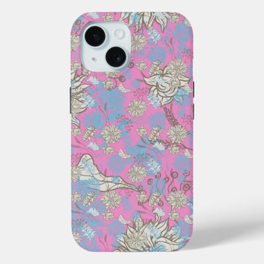 Coques Case-Mate iPhone Élégant Fleur sauvage chic (Verso)