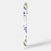 Coques Case-Mate iPhone Élégant fleurs sauvages d'aquarelle rose violet (Verso / Droite)