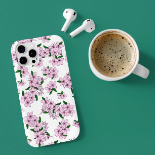 Coque Pour iPhone 15 Élégant floral aquarelle rose de cerisier en fleur
