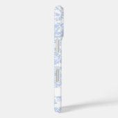 Coques Case-Mate iPhone Élégant floral botanique bleu (Verso / Droite)