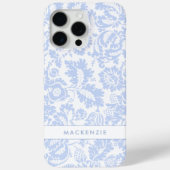 Coques Case-Mate iPhone Élégant floral botanique bleu (Verso)