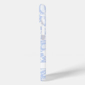 Coques Case-Mate iPhone Élégant floral botanique bleu (Verso / Gauche)