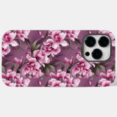 Coques Case-Mate iPhone Élégant floral d'orchidée rose (Verso (horizontal))