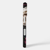 Coques Case-Mate iPhone Elégant floral foncé Paris Tour Eiffel Devis (Verso / Droite)