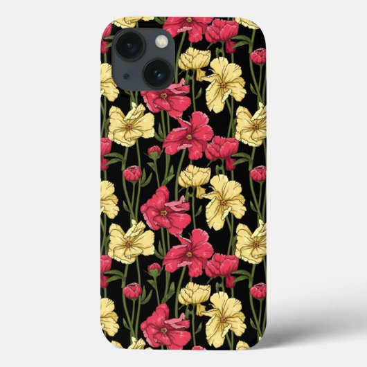 Coques Case-Mate iPhone Elegant floral pattern (Verso)