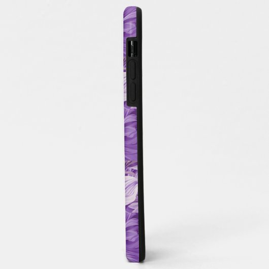Coques Case-Mate iPhone Elegant floral pattern in purple tones (Dos/Gauche)