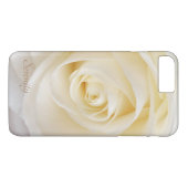 Coques Case-Mate iPhone Élégant floral rose blanche (Dos (Horizontal))