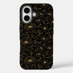 Coques iPhone 16 Élégant floral sans couture de luxe
