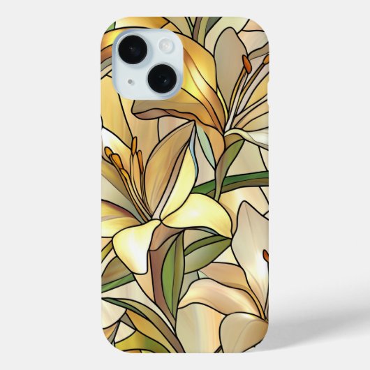 Coques Case-Mate iPhone Elégant floral Staint verre Art Design Cadeau (Verso)