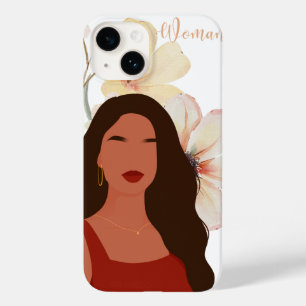 Coque Pour iPhone 14 Elegant Floral "Woman" Phone Case – Feminine Botan