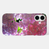 Coques Case-Mate iPhone Elégant flores rose douce hydrangée rose rose (Verso (horizontal))