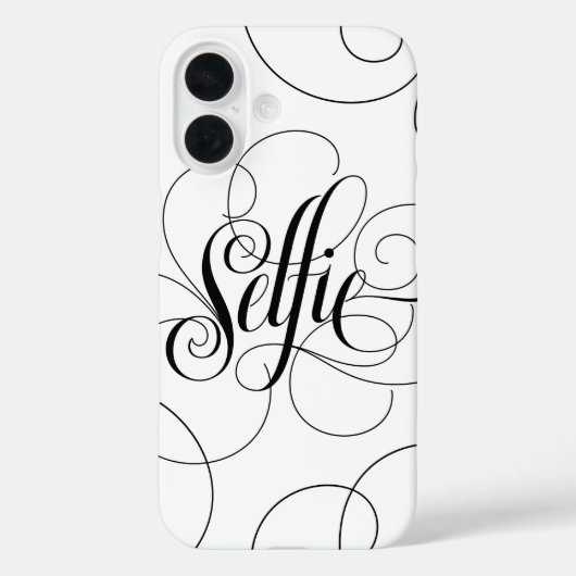 Coques Case-Mate iPhone Élégant Flourished Lettres Selfie Calligraphie (Verso)