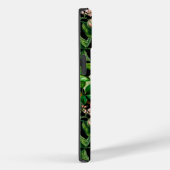 Coques Case-Mate iPhone Elégant fruits tropicaux noir motif monogramme (Verso / Droite)