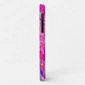 Coques Case-Mate iPhone Elégant Fuchsia et bleu foncé Limelight Hydrangea (Dos/Gauche)