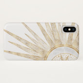 Coques Case-Mate iPhone Elegant Gold Doodles Sun Moon Mandala Design (Dos (Horizontal))