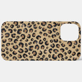 Coques Case-Mate iPhone Elegant Gold Glitter Black Leopard (Verso / Droite)
