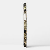 Coques Case-Mate iPhone Elégant Gold Mandala Black Design (Verso / Droite)