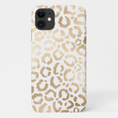 Coques Case-Mate iPhone Elegant Gold White Leopard Cheetah Animal Print (Dos)