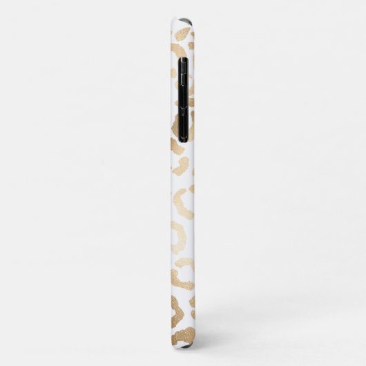Coques Case-Mate iPhone Elegant Gold White Leopard Cheetah Animal Print (Dos/Gauche)
