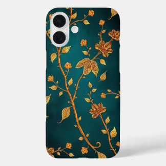 Coques iPhone 16 Plus Elegant Golden Vines iPhone Case